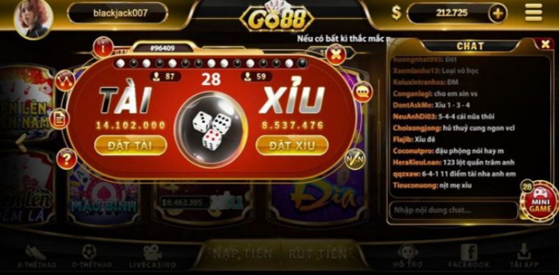 Sảnh tài xỉu Go88